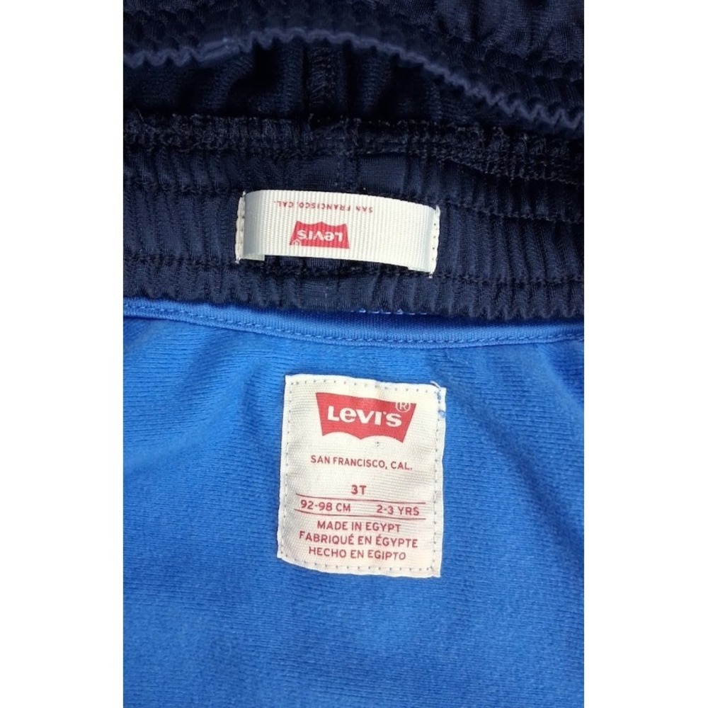 Levi's Toddler Boy 3T Blue Tracksuit 2pc Outfit Jacket Pants - Picture 4 of 5
